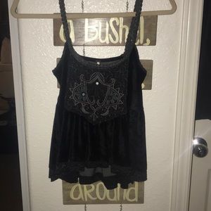 Free people velvet top